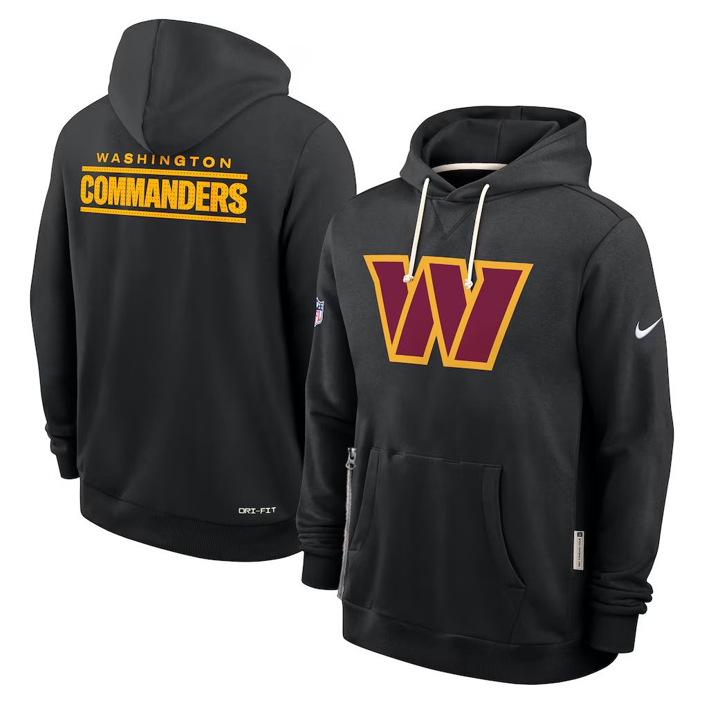 Men 2026 NFL Washington Commanders hoodie black 01
